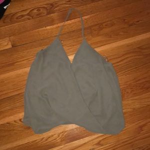 Naked zebra halter tank top